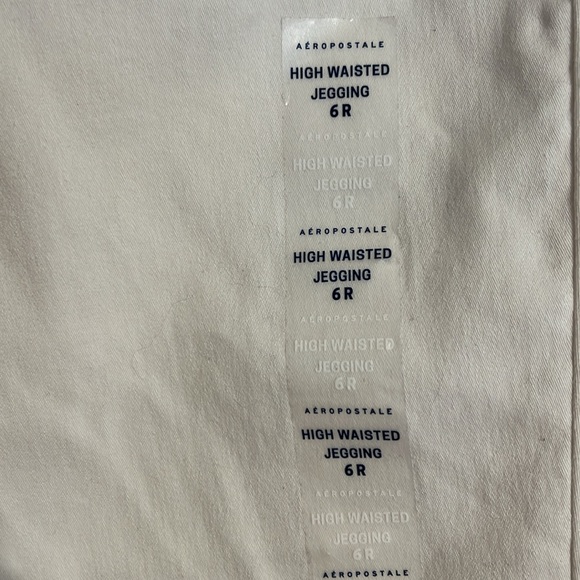 Aeropostale High Waisted Jegging Seriously Stretchy White 6R - Picture 3 of 7